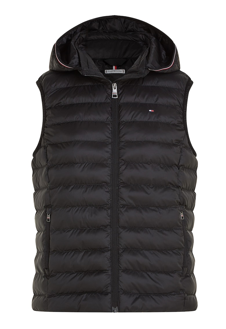 Oferte la Vesta usoara matlasata cu gluga - Negru