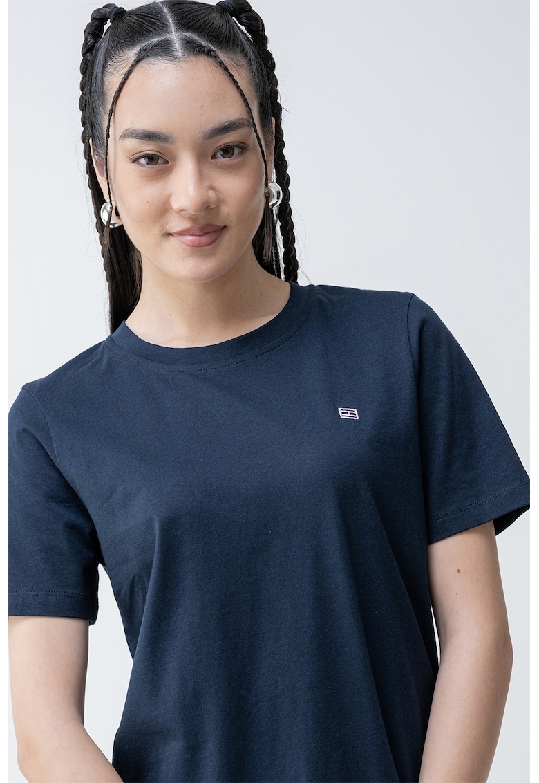 Oferte la Tricou de bumbac cu logo discret - Bleumarin