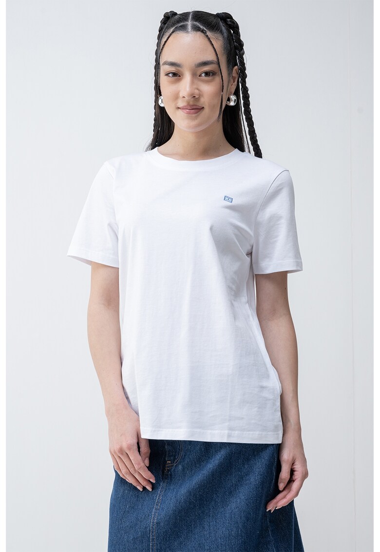 Oferte la Tricou de bumbac cu logo discret - Alb optic