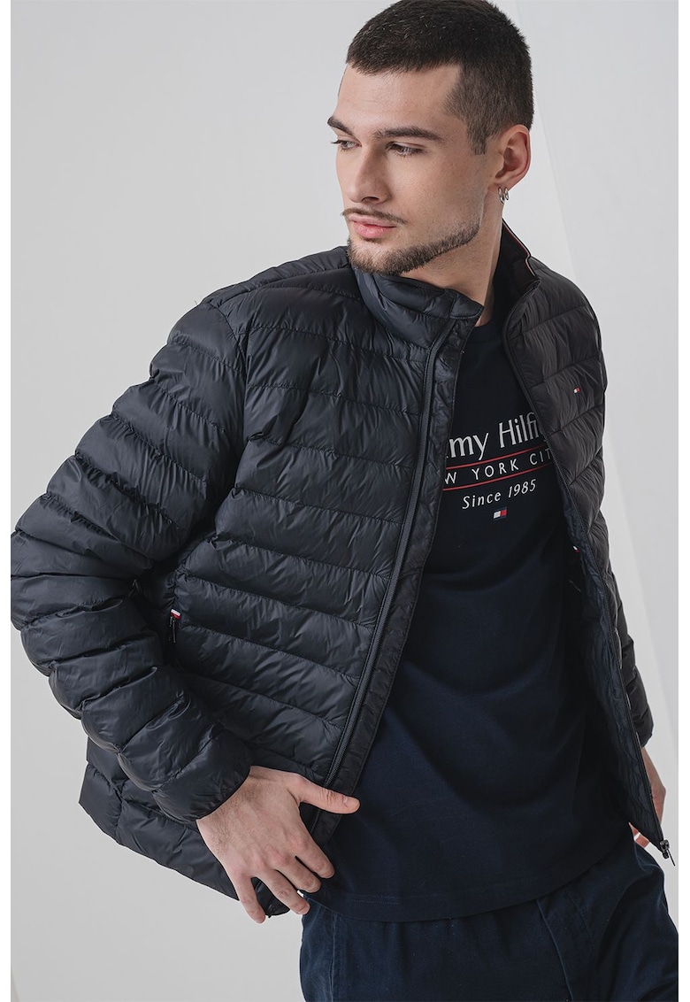 Oferte la Geaca matlasata cu model pliabil - Negru stins