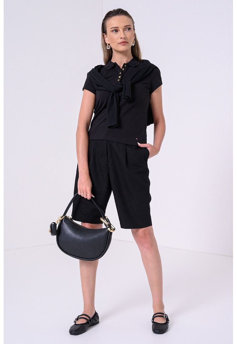 Oferte la Tricou polo din amestec de bumbac - Negru