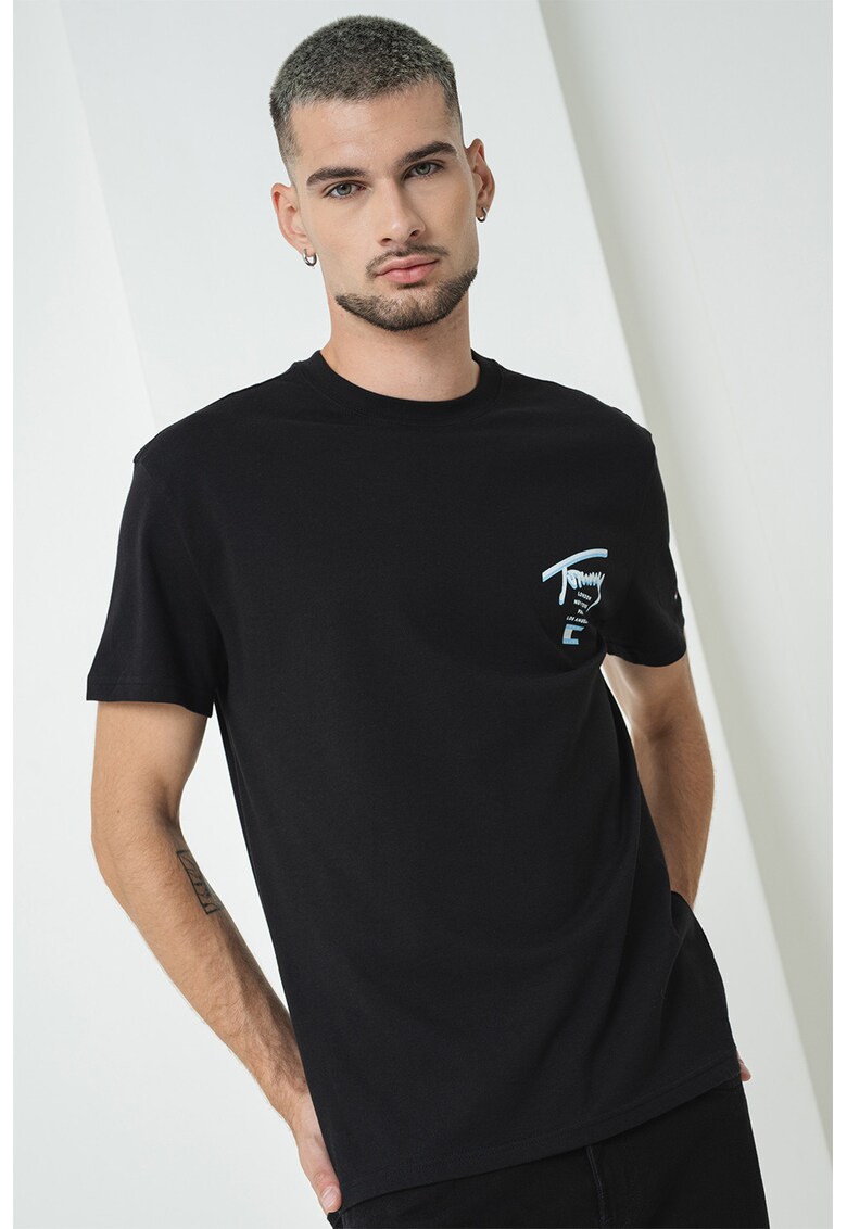 Oferte la Tricou de bumbac Signature City - Alb/Negru/Albastru