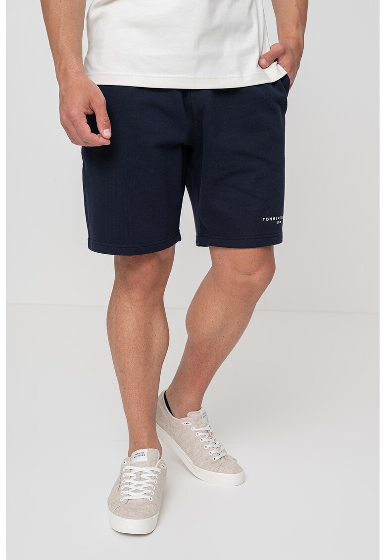 Oferte la Pantaloni scurti cu logo si buzunare laterale - Albastru ultramarin