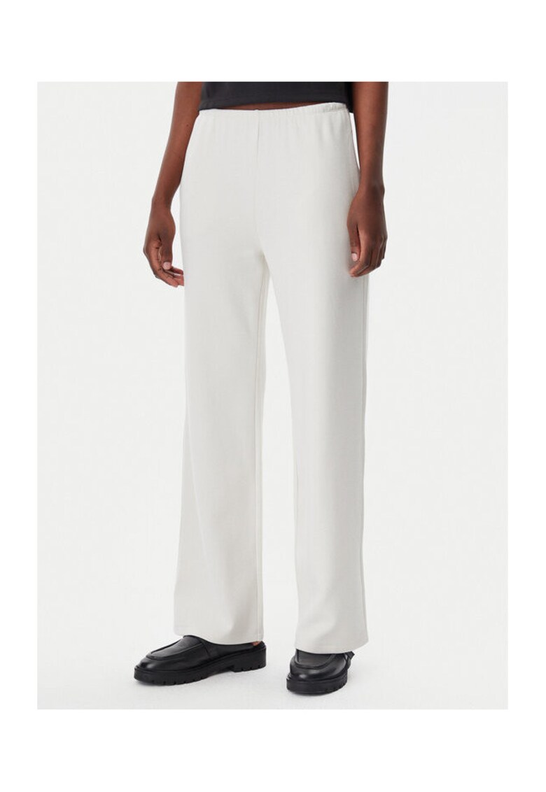 Oferte la Pantaloni dama -  Ecru - viscoza - bumbac - elastan - Ecru