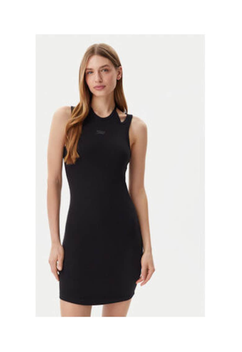 Oferte la Rochie casual Dama -  Negru - 95% bumbac - 5% elastan