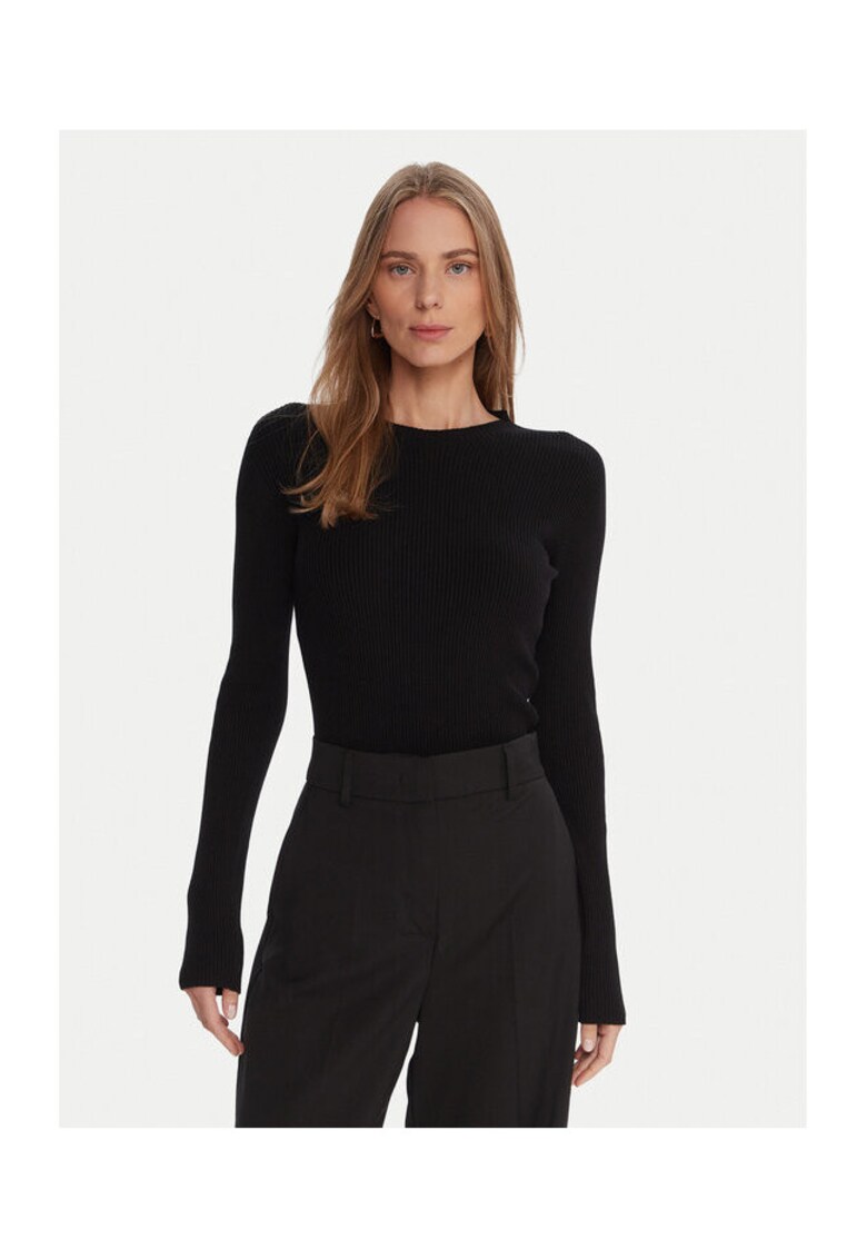 Oferte la Pulover dama -  Negru - 63% viscoza - 37% poliamida -