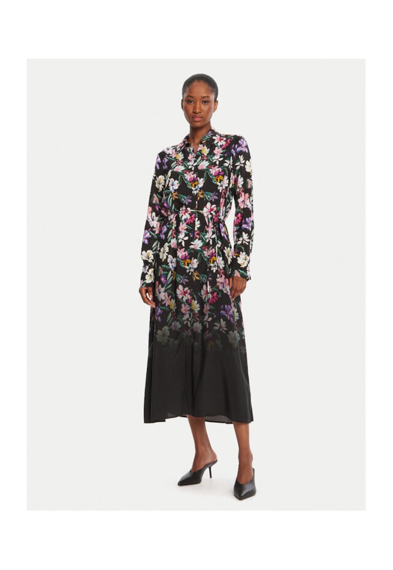 Oferte la Rochie camasa dama  negru - fabricatie de calitate