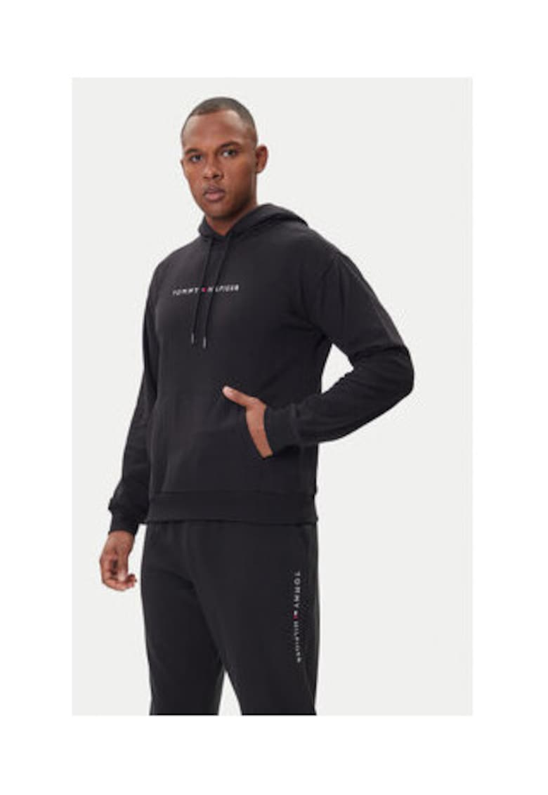 Oferte la Hanorac barbati -  negru - bumbac si poliester reciclat