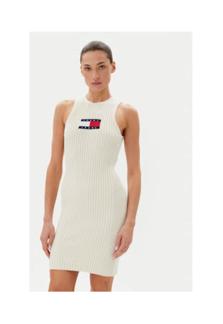 Oferte la Rochie tricotata de dama -  ecru - 88% viscoza - 12% poliester reciclat -