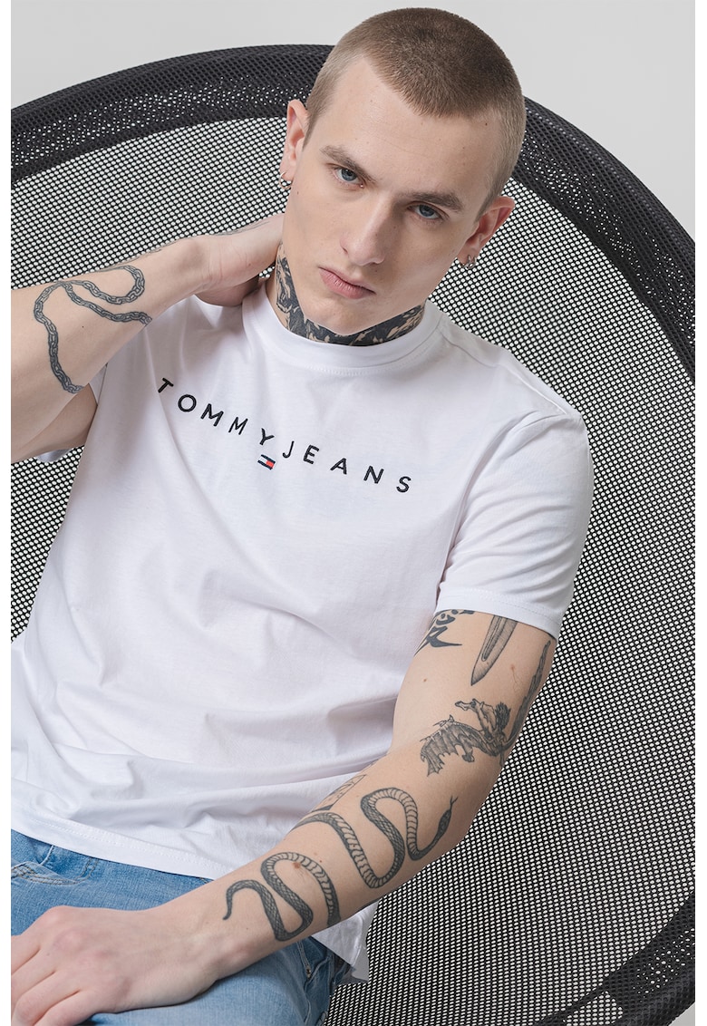 Oferte la Tricou regular-fit cu logo brodat - Alb