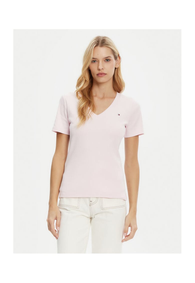 Oferte la Tricou Dama -  Roz - 100% bumbac -