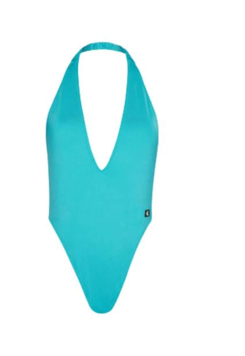 Oferte la Costum de baie pentru dama -  albastru - 85% poliester reciclat - 15% elastan