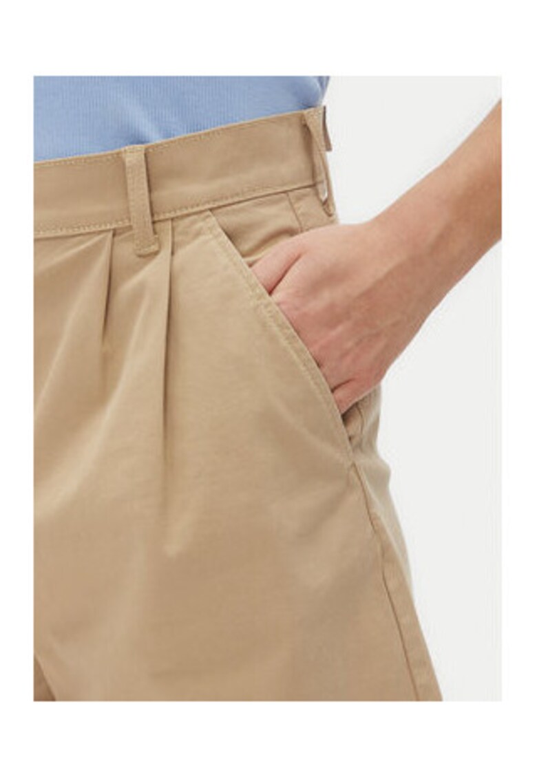 Oferte la Pantaloni scurti din  Bej - 96% bumbac organic - 4% elastan - 65874