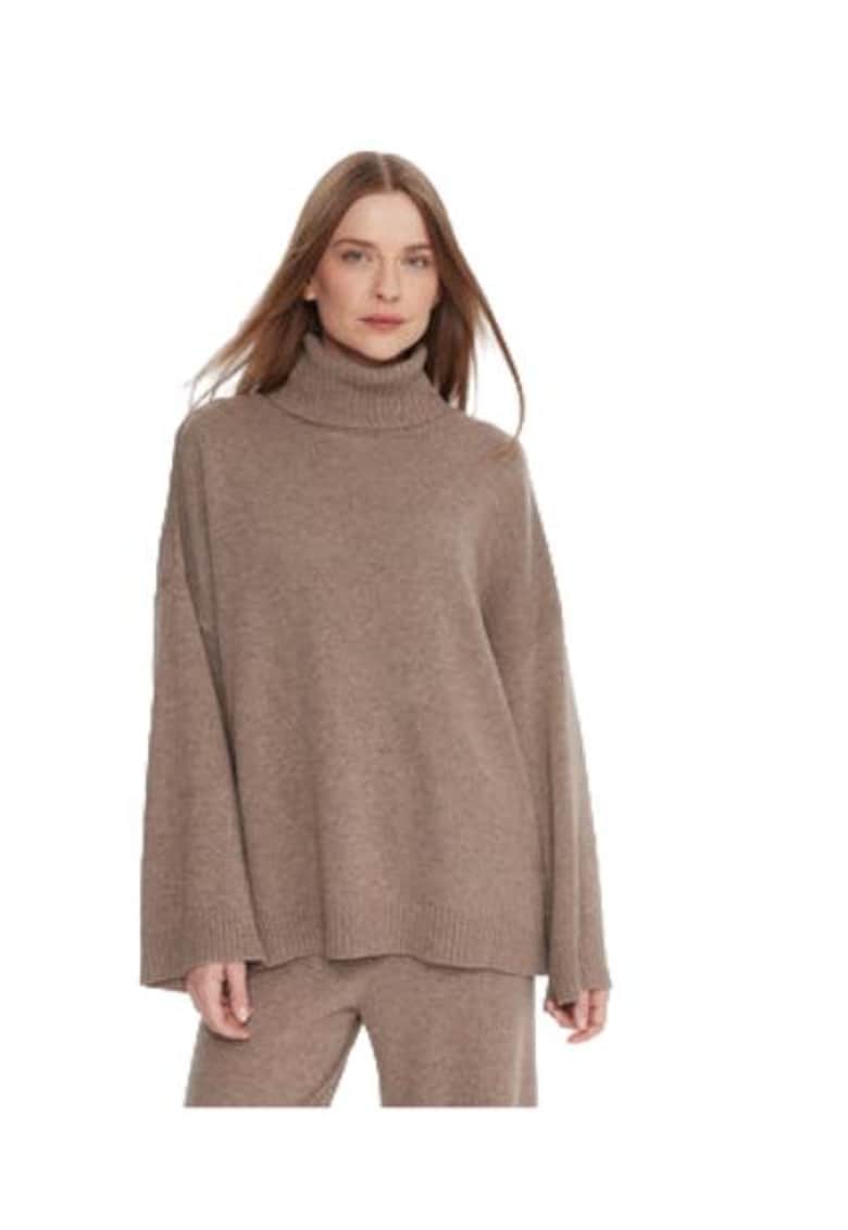 Oferte la Pulover dama -  poliamida/viscoza/lana/casmir - bej -