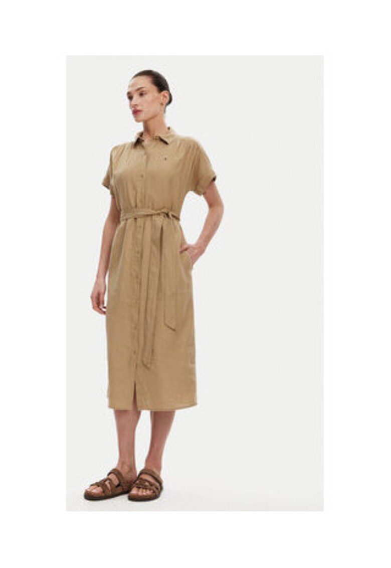 Oferte la Rochie camasa Dama -  bej - 100% in