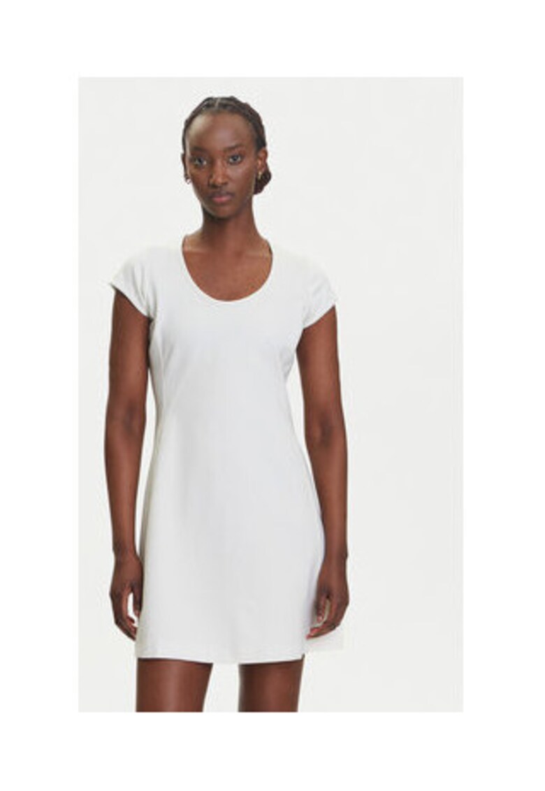 Oferte la Rochie Dama -  Alb - 66% viscoza - 30% poliamida - 4% elastan - Alb