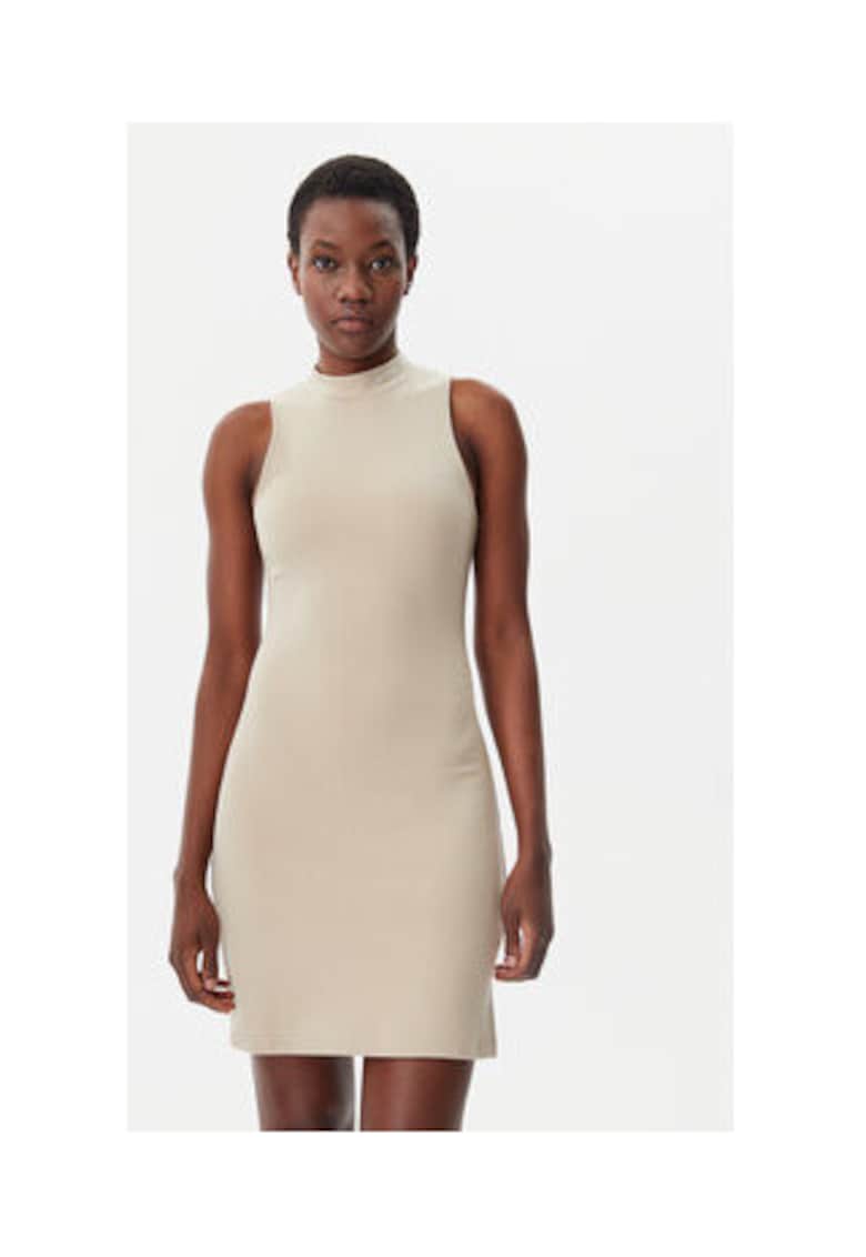 Oferte la Rochie  bej - 66% viscoza - 30% poliamida - 4% elastan - Bej