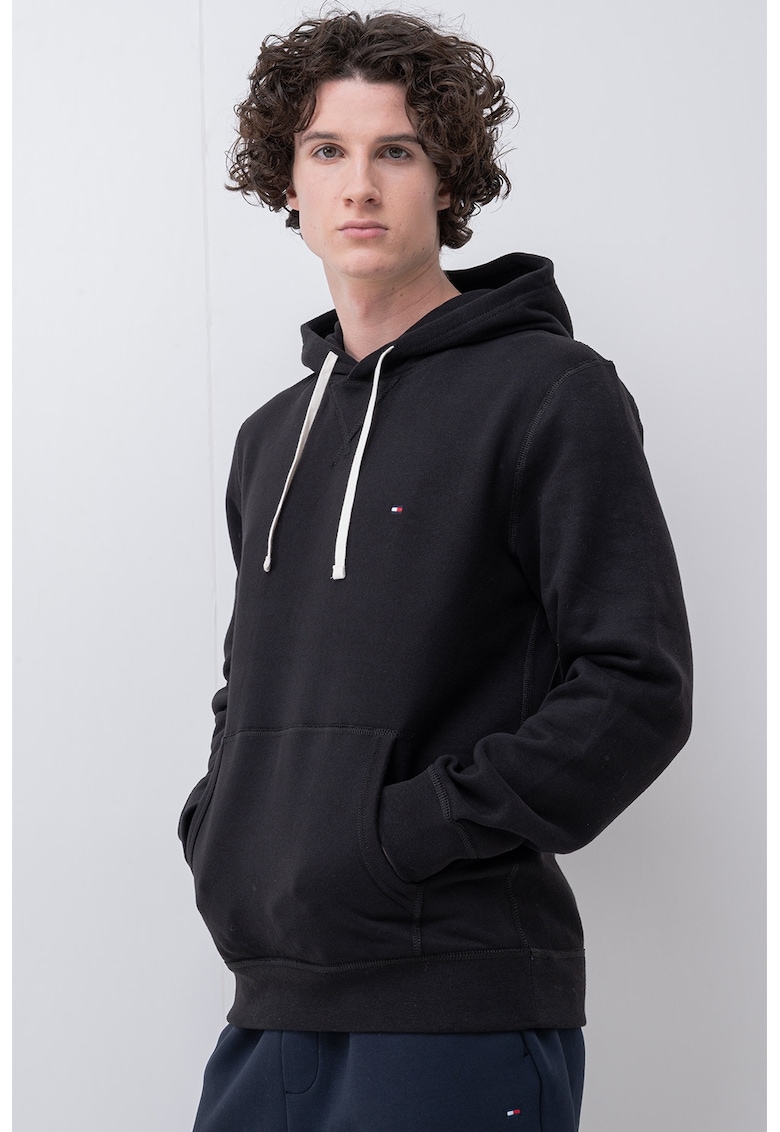 Oferte la Hanorac cu buzunar kangaroo - Negru