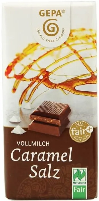 Oferte la Ciocolata bio cu lapte si caramel sarat, 40g Gepa