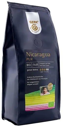 Oferte la Cafea bio boabe Nicaragua Pur, 250g Gepa