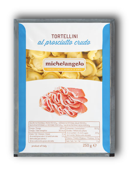 Oferte la Tortelini Cu Prosciutto Crudo Michelangelo 250g