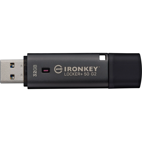 Memorie USB IronKey Locker+ 50 G2 32GB USB 3.0 Anthracite