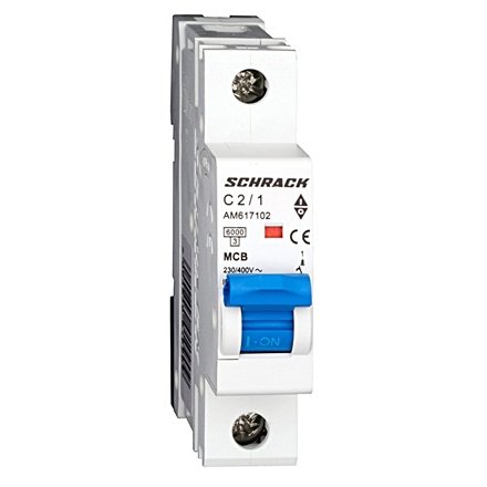 Oferte la Siguranta automata AMPARO, 1P, 2A, Curba C, 6kA Schrack AM617102