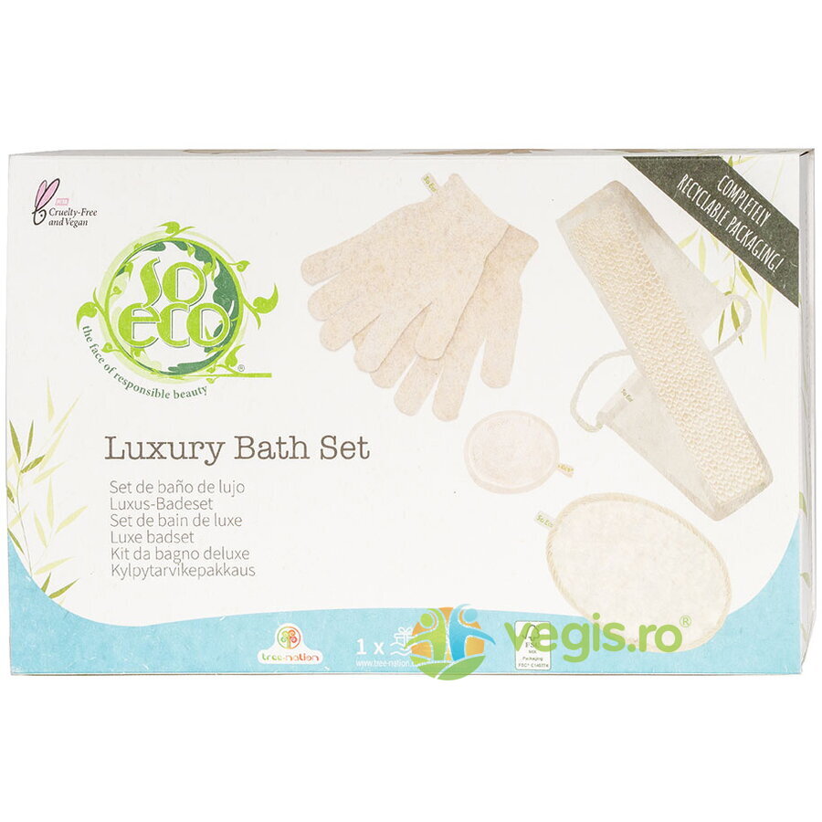 Oferte la Set Luxury Bath pentru Fata si Corp 4 piese