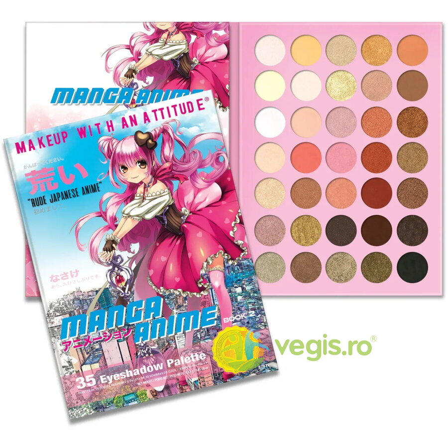 Oferte la Paleta de Farduri de Pleoape Manga Anime Book 2, 35 de nuante
