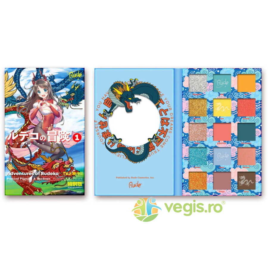 Oferte la Paleta de Farduri pentru Pleoape cu Pigmenti Presati, Adventures of Rudeko, Manga Collection 15 nuante