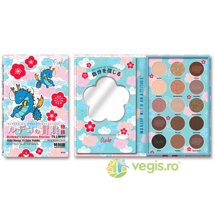Oferte la Paleta de Farduri pentru Pleoape Rudeko’s Adventure Stories, Chibi Manga Collection 15 nuante