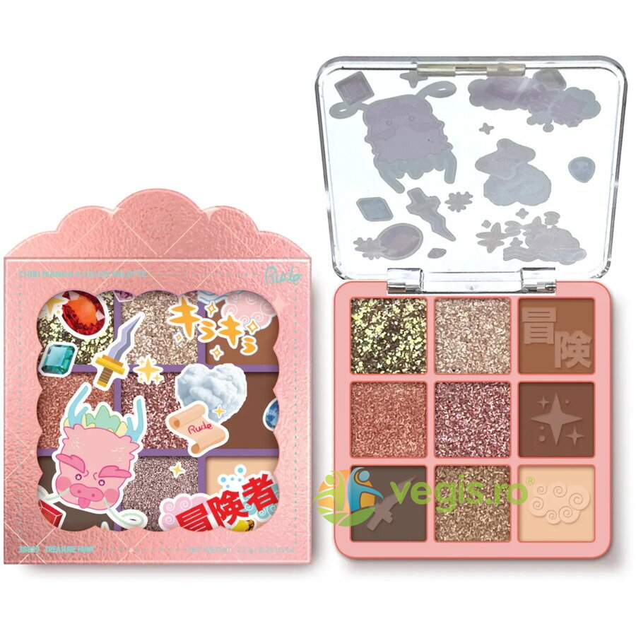 Oferte la Paleta de Farduri pentru Pleoape Treasure Hunt, Chibi Manga Collection 9 nuante