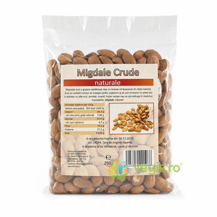 Oferte la Migdale Californiene Crude 250g