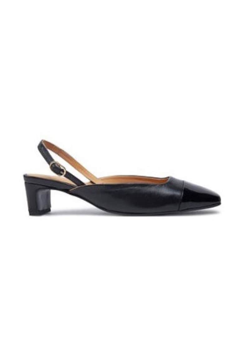 Oferte la Sandale dama  304817755 - Piele naturala - Negru - Negru