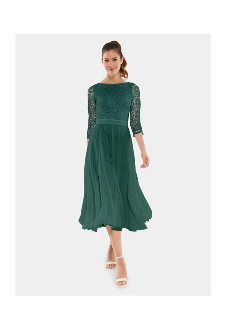 Rochie Dama -  303863616 - Poliester - Verde - Verde