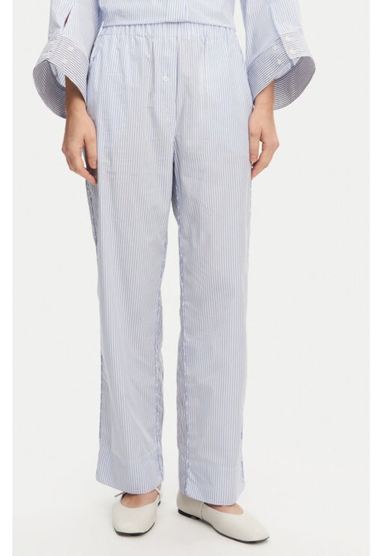 Oferte la Pantaloni dama -  304893049 - Bumbac - Albastru - Albastru