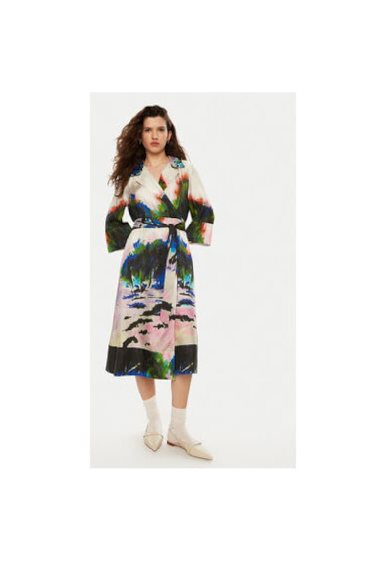 Oferte la Rochie dama -  304891335 - Matase - Multicolor - Multicolor