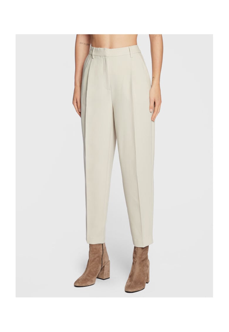 Oferte la Pantaloni dama -  301665342 - Poliester reciclat/Viscoza - Bej - Bej