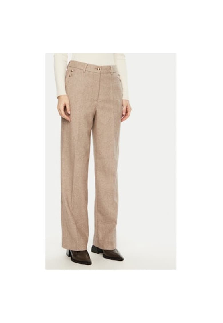 Oferte la Pantaloni dama -  304453779 - Poliester/Lana - Bej - Bej