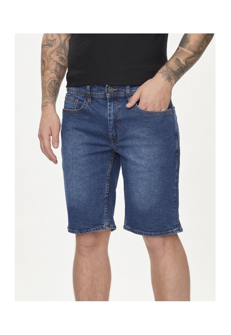 Oferte la Pantaloni scurti barbati -  530419 - Albastru - Bumbac