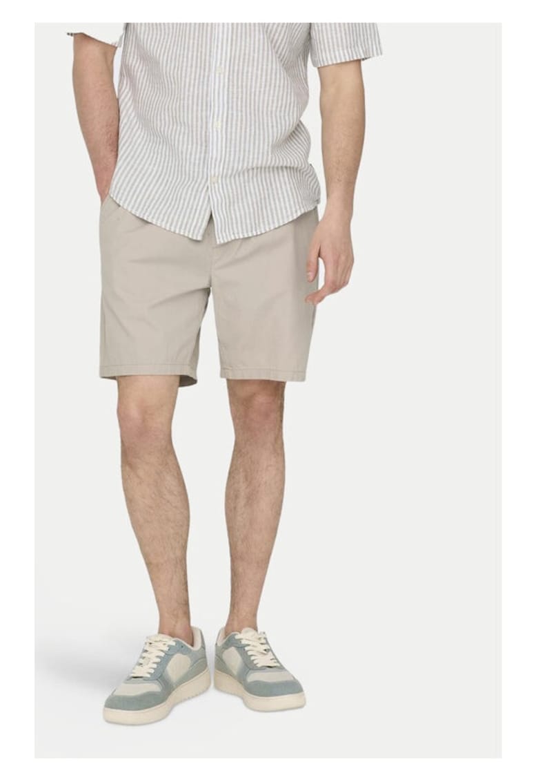 Oferte la Pantaloni barbati -  60860 - Bumbac - Bej