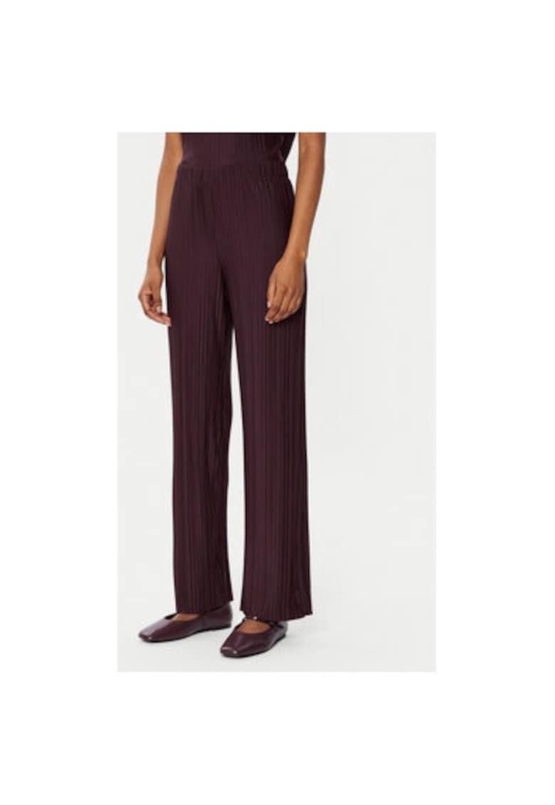 Pantaloni dama -  304386619 - Poliester - Rosu - Rosu