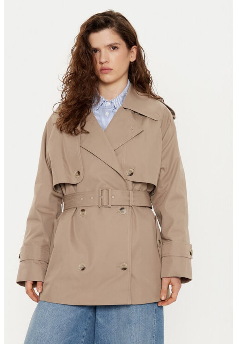 Oferte la Trench dama -  305182982 - Bumbac/Poliester - Bej - Bej