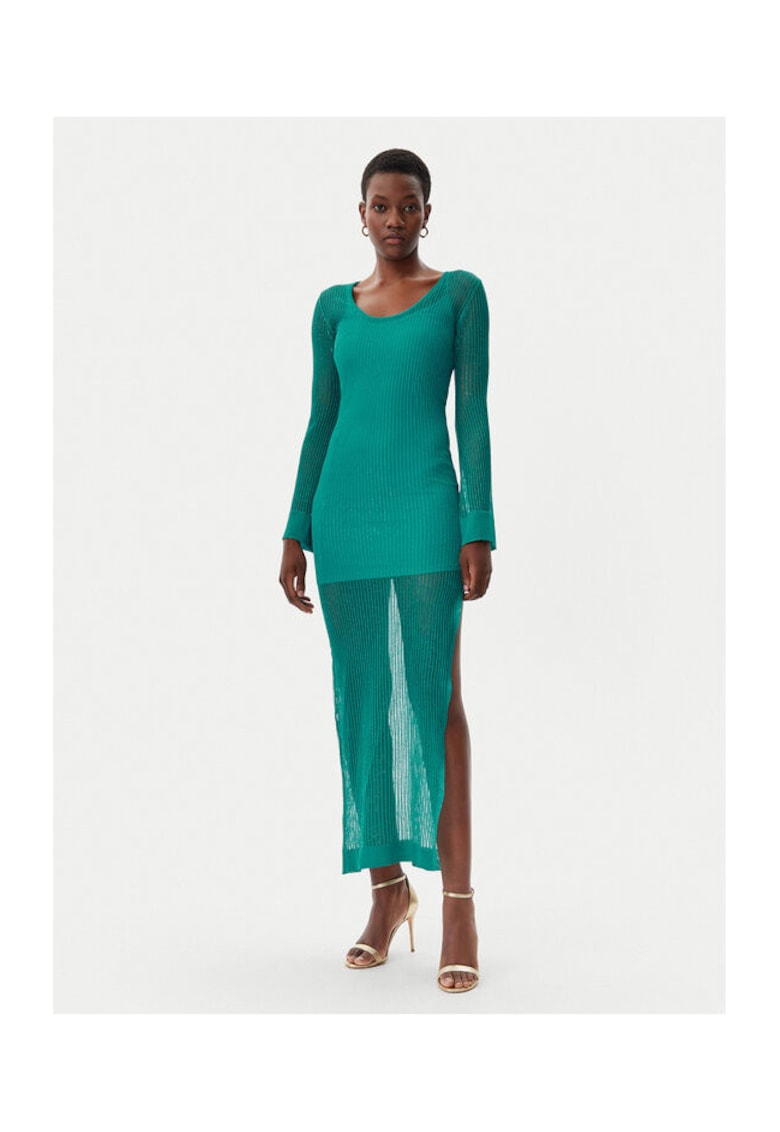 Oferte la Rochie dama -  305172600 - Poliester/Fibre metalice - Verde - Verde