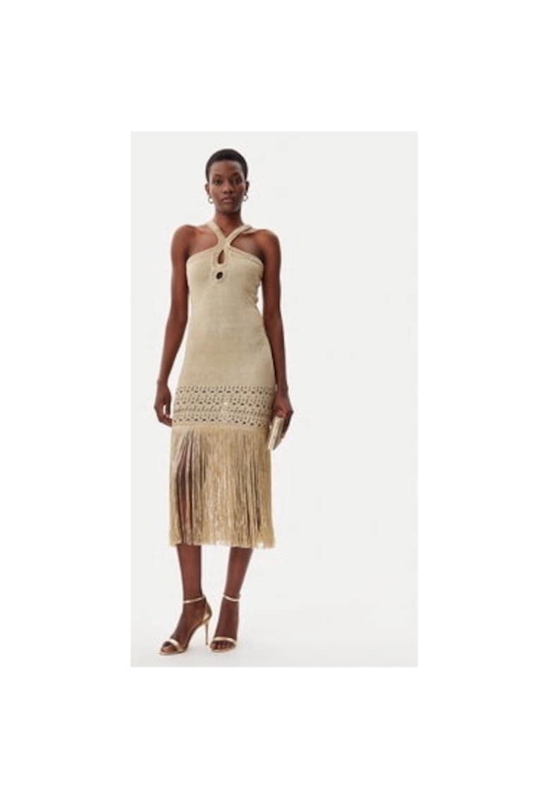 Oferte la Rochie dama -  305172495 - Viscoza/Fibre metalice - Bej - Bej