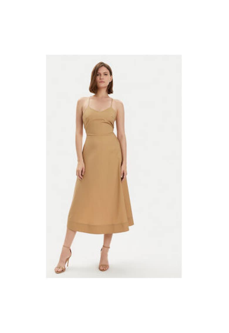Oferte la Rochie dama -  303692988 - Bumbac - Bej - Bej
