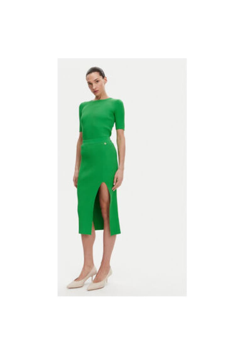 Oferte la Tricou dama -  304772412 - Viscoza/Poliamida - Verde - Verde