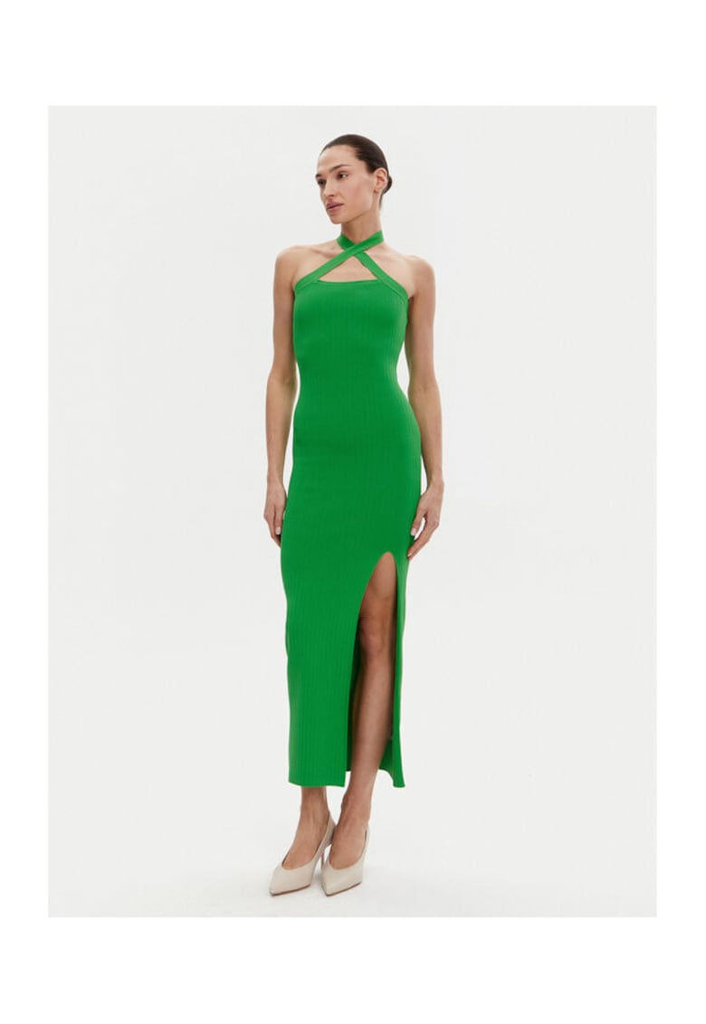 Oferte la Rochie dama -  304772382 - Viscoza/Nylon - Verde - Verde