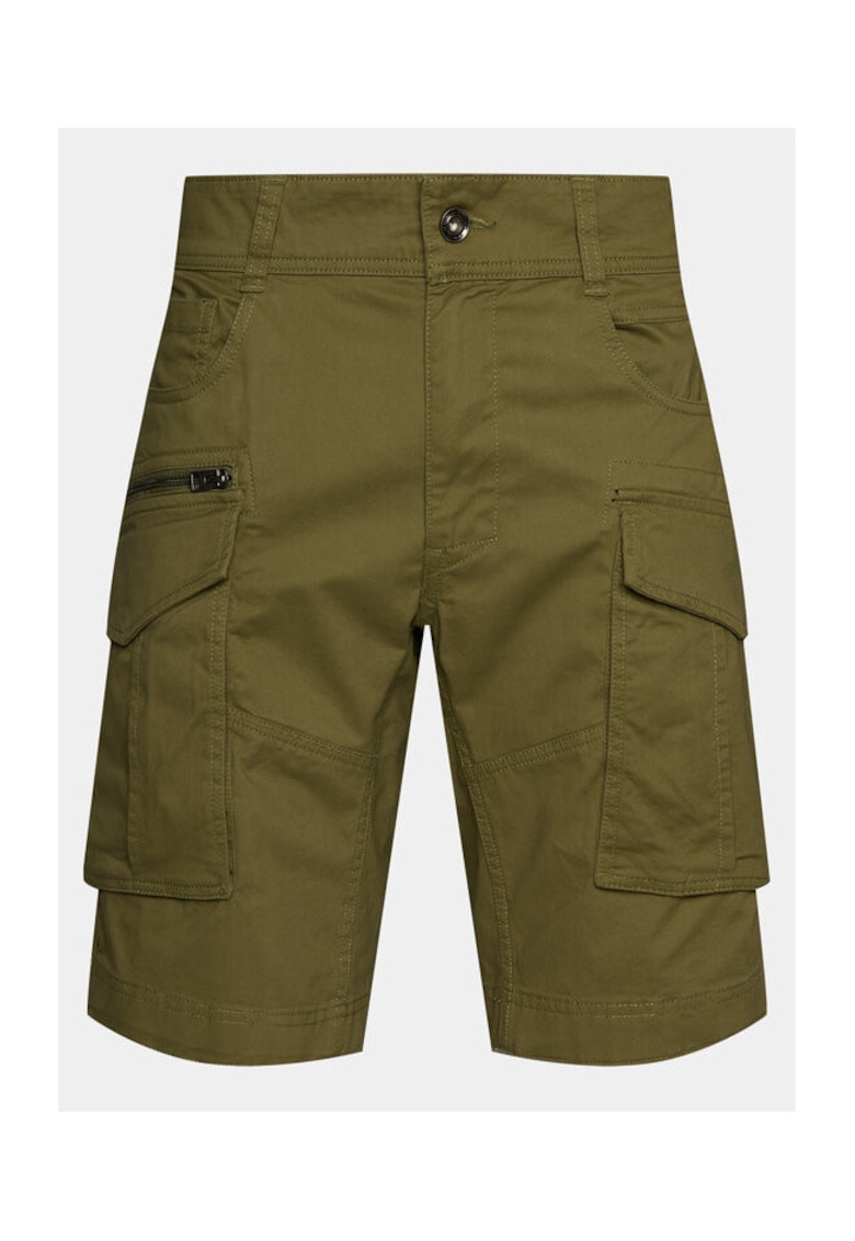 Oferte la Pantaloni scurti barbati -  303873592 - Bumbac - Verde - Verde