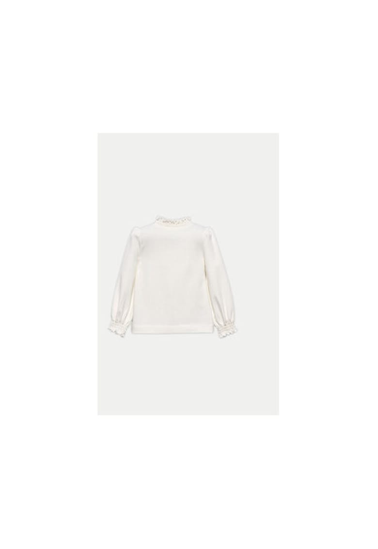 Oferte la Bluza fete -  304189227 - Bumbac/Poliester - Bej - Bej